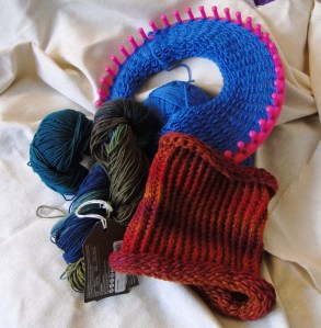 Knitted Buffs -It may be springtime, but I'm still knitting!