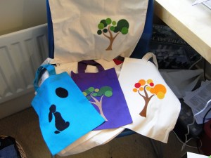 Various Felt Applique Gift Bags